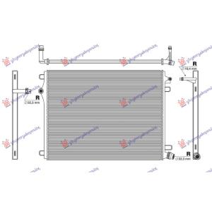 HLADNJAK MOTORA DODATNI 1.5/2.0 BENZIN/HIBRID - 2.0 DIZEL/HIBRID (634x470) (NRF) MERCEDES C CLASS SDN/S.W. 2021- (W206) (OEM: 0995009900, A0995009900)