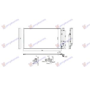 HLADNJAK MOTORA 00- CDI MANUAL +/-AC MERCEDES SPRINTER (W907) (2018-) (OEM: 9015003600, A9015003500)