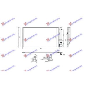 HLADNJAK KLIME (890x477x16) MERCEDES SPRINTER (W907) (2018-) (OEM: 0008302004)