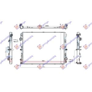 HLADNJAK MOTORA 2.0 BENZIN/HIB MANUAL/AUTOMATIK 640x502 MERCEDES E CLASS (W213) (2016-2020) (OEM: 0995001803, 0995006901, A0995001803)