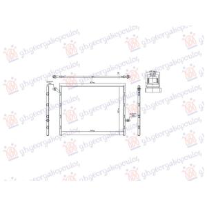 HLADNJAK MOTORA DODATNI BENZIN/DIZEL (640x510x16) (NISSENS) MERCEDES E CLASS 2020-2023 (W213) (OEM: 0995003600, A0995003600)