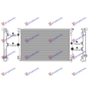 HLADNJAK MOTORA 1.3/2.0 BENZIN - 1.5/2.0 DIZEL (3 CEVI) (663x433) (NISSENS) MERCEDES GLA (247) (2020-) (OEM: 2475000203)