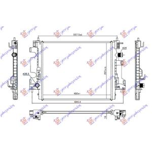 HLADNJAK 0.9 TURBO BENZIN MANUELNI SMART FORTWO (2014-) (OEM: 214101206R, 4535000103)