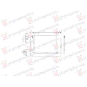 HLADNJAK KLIME 0.9TURBO-1.0i 12V-ELEK. (541x378x12) (KOYO) SMART FORFOUR 2015- (453) (OEM: 4535000054, 8660003626, 8660003630)