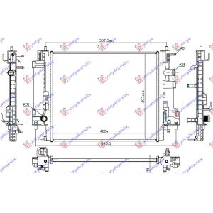 HLADNJAK MOTORA 0.9 TURBO / 1.0 12v BENZIN-ELEK (480x397x16) SMART FORTWO (2014-2020) (OEM: 214105514R, 4535000003)