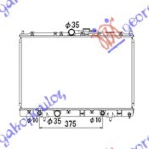 HLADNJAK MOTORA 1.8/2.0cc (AUTO) (+/-AC) (42.5x65.8) (KOYO) MITSUBISHI PAJERO PININ (1999-2007) (OEM: MR373172)
