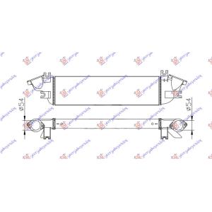 HLADNJAK INTERCOOLERA 2.4 DI-D DIZEL (575x175x50) MITSUBISHI P/U L200 (2015-2019) (OEM: 1530A161)