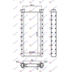 GREJAC KABINE (BR) (85x220x16) MITSUBISHI SPACE STAR (2016-2020) (OEM: 7801A952)