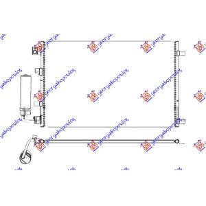 HLADNJAK KLIME 1.6 16V BENZIN (643x377x16) NISSAN QASHQAI (2010-2013) (OEM: 92100JD000, 92100JD00A)