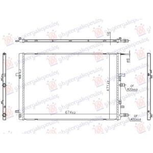 HLADNJAK MOTORA DODATNI 1.5 DIZEL (674x470) NISSAN QASHQAI (2013-2017) (OEM: 21457HV80A)