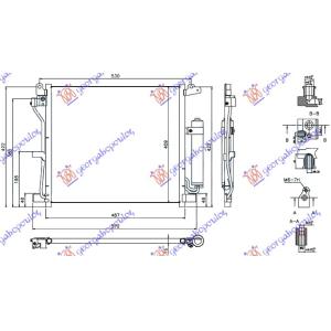 HLADNJAK A / C 1.5DCi (45X39.4) NISSAN JUKE (2010-2015) (OEM: 92100-1FE0B, 921001FE0B)