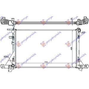 HLADNJAK MOTORA 2.3CDTi+ / -A / C (77.5x48.7) NISSAN NV 400 (2011-) (OEM: 21400-5447R, 214005447R)