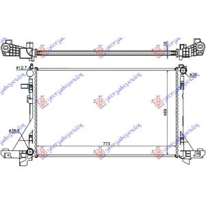 HLADNJAK MOTORA 2.3 CDTi (+/-AC) (775x487) (NRF) NISSAN NV 400 2011- (X62/X62B) (OEM: 21400-5447R, 214005447R, 214C10001R)
