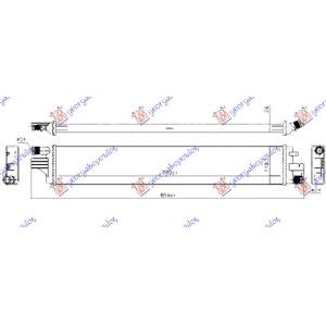 HLADNJAK DODATNI 2.3 DIZ (7 10 x 120 x26) NISSAN NV 400 (2011-) (OEM: 2147000Q0A, 214C10001R, 4421154)