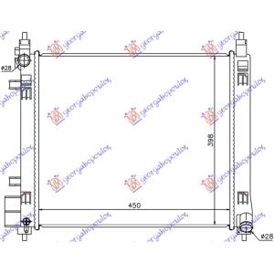 HLADNJAK MOTORA 1.2DIG (45x40) MANUELNI (HR 12DDR) NISSAN MICRA (K13) (2010-2013) (OEM: 21410-3HD1A, 214103HD1A)