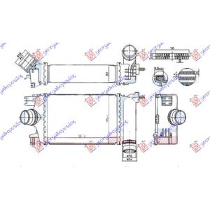 HLADNJAK.INTERKULER 0 .9 TCE BENZIN (257x2 17 NISSAN MICRA (K14) (2017-) (OEM: 144615FA0B, 144963014R)