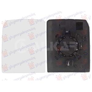 STAKLO RETROVIZORA SA GREJACEM (KONVEKSNO) (2 PIN) 2024- Leva str. NISSAN INTERSTAR (2024-) (OEM: 9636600Q2H, 963665572R)
