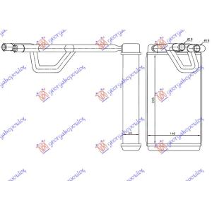 GREJAC KABINE (B) + / -AC (179x 178) NISSAN P/U (D40) NAVARA 2WD-4WD (2010-2015) (OEM: 27140-EB01A, 27140EB01A)