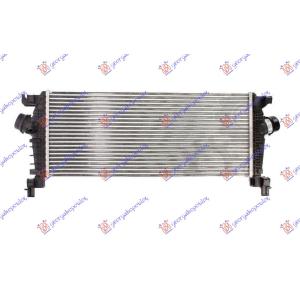 HLADNJAK INTERKULERA 1.6- 16VTURBO MANUELNI (665x280) OPEL ASTRA J 5D/S.W. (2010-2013) (OEM: 1302267, 13393986)