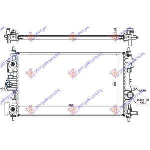 HLADNJAK MOTORA 1.4- 1.6 TURBO BENZINZ (68x39.5)AUTO OPEL ASTRA J 5D/S.W. (2010-2013) (OEM: 1300298, 1300302, 1300303)