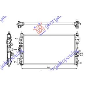 HLADNJAK MOTORA 2.0 CDTi (68x39)AUTOMATIK OPEL ASTRA J 5D/S.W. (2010-2013) (OEM: 1300305, 13267669, 13310787)