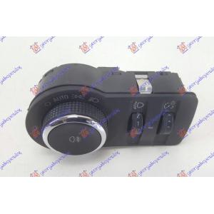 PREKIDAC ZA FAROVE (AUTO) (REGULATORI NIVELACIJE FARA I INTEZITETA UNUTRASNJEG OSVETLJENJA) (9 PIN) OPEL ASTRA J 5D/S.W. (2010-2013) (OEM: 13268704)