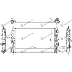 HLADNJAK MOTORA 1.6 BENZIN (AUTO) (665x389) OPEL ASTRA J 3D/GTC (2011-) (OEM: 1300338, 13393984, 39074654)