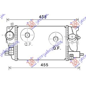 HLADNJAK INTERKULER 1.3 CDTi (3 15x2 18x64) OPEL MERIVA (2010-2014) (OEM: 1302142)