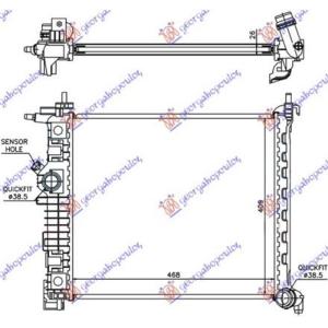 HLADNJAK MOTORA 1.3- 1.7 CDTi MANUELNI (47x42.8) OPEL MERIVA (2010-2014) (OEM: 1300309)