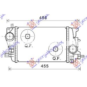 HLADNJAK INTERKULER 1.7 CDTi (3 15x2 18x64) OPEL MERIVA (2014-) (OEM: 1302143)