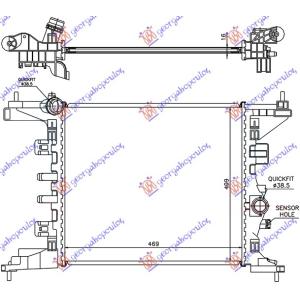 HLADNJAK MOTORA 1.4i- 16V (47x42.8) A 14XER OPEL MERIVA (2014-) (OEM: 1300304, 13283244)