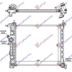 HLADNJAK MOTORA 1.3/1.7 CDTi (MAN) (47x42.8) OPEL MERIVA (2014-) (OEM: 1300309)
