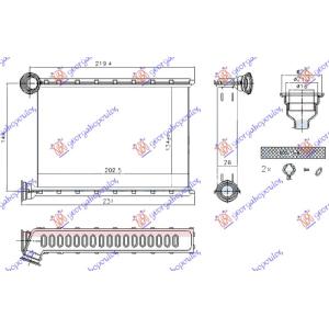 GREJAC KABINE (BR) (20 2x 135x26) OPEL MERIVA (2014-) (OEM: 1618435, 13370058)