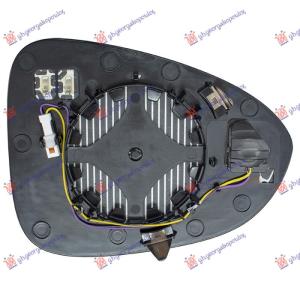 STAKLO RETROVIZORA SA GREJACEM (MRTAV UGAO) (ASFERICNO) Leva str. OPEL ZAFIRA C (2016-) (OEM: 1426628, 13360859)