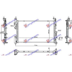 HLADNJAK MOTORA 1.4 BENZIN (MANUELNI/AUTOMATSKI) (620x365) (NRF) OPEL ADAM 2012- (M13) (OEM: 39059781)