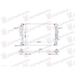 HLADNJAK MOTORA 1.5 BENZIN - 1.6 DIZEL (MAN) (660x438) OPEL INSIGNIA B Sports Tourer (Z18) (2020-) (OEM: 84208036)