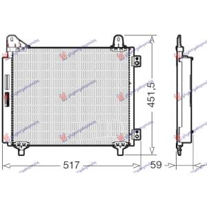 HLADNJAK KLIME 1.2 BENZIN / 1.5 DIZEL (455x363x12) OPEL CORSA F (2019-2023) (OEM: 9825359280)