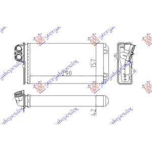 GREJAC KABINE (M)+ / -AC (290 x 157)VALEO TIP PEUGEOT 607 (2000-2007) (OEM: 6448J6)