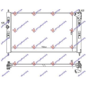 HLADNJAK MOTORA 1.8/2.2 DI-D DIZEL (MAN/AUTO) (700x410) (KOYO) PEUGEOT 4008 (2012-2017) (OEM: 1350A764, 1611261880)