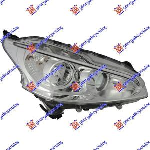 FAR ELEKTRICNI (H7 / H7) SA LED DNEVNOG SVETLA (DEPO) Desna str. PEUGEOT 208 (2012-2015) (OEM: 1609697280, 9802221680, 9802848780)