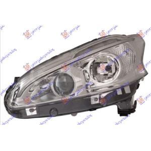 FAR ELEKTRICNI (H7 / H7) SA LED DNEVNIM SVETLIMA (TYC) Leva str. PEUGEOT 208 (2012-2015) (OEM: 1609697180, 9802221480)