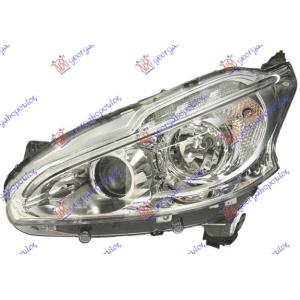 FAR ELEKTR. (H1/H7) SA LED DN SV (VALEO) Leva str. PEUGEOT 208 (2012-2015) (OEM: 1608206580, 1609697180)