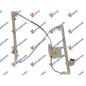 PODIZAC PREDNJEG PROZORA ELEKTRICNI BEZ MOTORA 3 VRATA A KVAL Desna str. PEUGEOT 208 (2012-2015) (OEM: 9673155180)