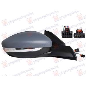 RETROVIZOR ELEKTRICNI SA GREJACEM PM (MIGAVAC) (SENZOR) (10OTV/6 PIN + 4OTV/2 PIN) (A KVALITET) (KONVEKSNO STAKLO) Desna str. PEUGEOT 208 II (2019-2023) (OEM: 983597631T)