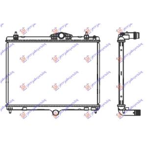 HLADNJAK MOTORA 1.6 THP BENZIN / 1.6 BlueHDi DIZEL (380x540x26) (NISSENS) PEUGEOT 508 I 2015-2018 (8D) (OEM: 9801253980)
