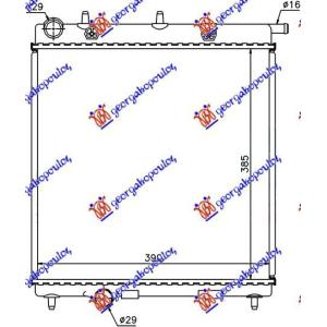 HLADNJAK MOTORA  BENZIN/DIZEL (380x390) (NRF) PEUGEOT 2008 I 2016-2019 (CU) (OEM: 1330E5, 1330E6, 1330Q5)