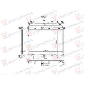 HLADNJAK MOTORA 1.2 BENZIN - 1.5 DIZEL - ELEK.POGON (538x380x16) (NRF) PEUGEOT 2008 II 2019-2023 (CU) (OEM: 1663937880, 9825333380)