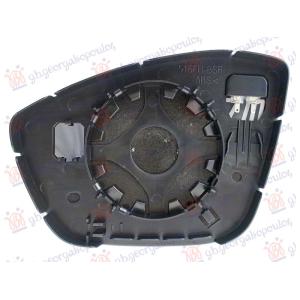 STAKLO RETROVIZORA SA GREJACEM (KONVEKSNO) Desna str. PEUGEOT II 2008 (2019-2023) (OEM: 9819786880, 9839237780)