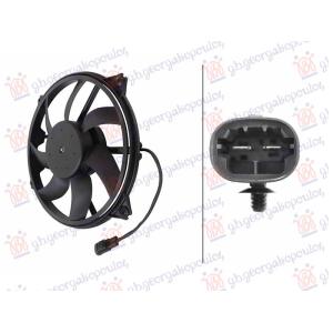 VENTILATOR (MOTOR+ELISA) (2 PIN) (388mm) PEUGEOT 308 II (2013-2017) (OEM: 1253Q4, 1253T5)