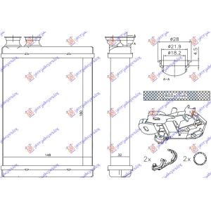 GREJAC KABINE (BR) (180 x 148x32) PEUGEOT 308 (2013-2017) (OEM: 1610530280)